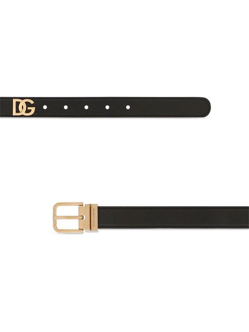 Belt with logo plaque DOLCE&GABBANA | BE1351AQ42080999